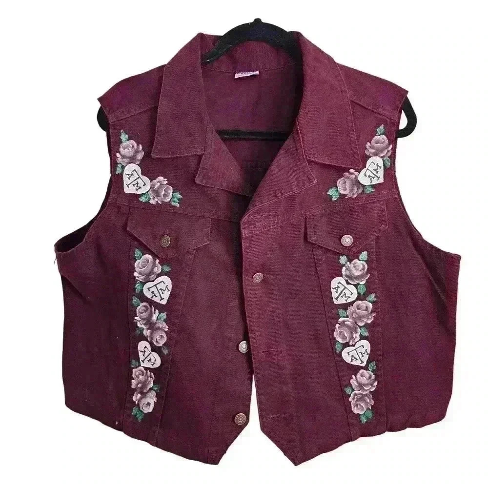 Texas A&M hand painted vest